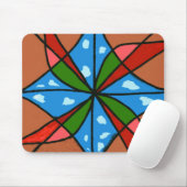 "Speelgoed windmolens" Abstract design Mousepad Muismat (Met muis)