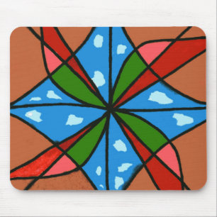 "Speelgoed windmolens" Abstract design Mousepad Muismat