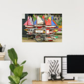 Speelgoed Zeilboten, Luxemburgse tuinen, Parijs Poster (Thuiskantoor)