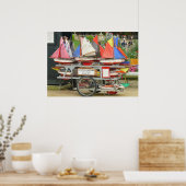 Speelgoed Zeilboten, Luxemburgse tuinen, Parijs Poster (Keuken)