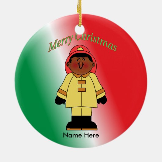 Speelgoed zwarte man, aangepast keramisch ornament (Achterkant)