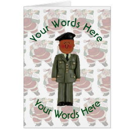 Speelgoed zwarte Soldaat - Aangepast kerstfeest