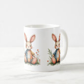 Speelgoedlappendeken Bunny Cottagecore Woodland Koffiemok (Voorkant rechts)