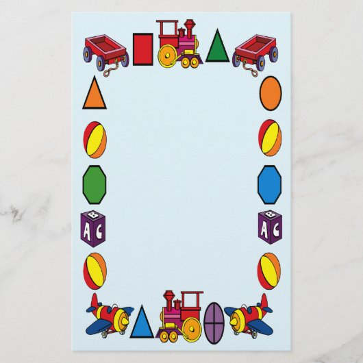 Speelgoedpapier Briefpapier (Voorkant)