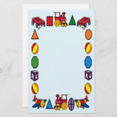 Speelgoedpapier Briefpapier (Voorkant / Achterkant)