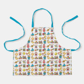  speelgoedpatroon voor baby schort (Voorkant)