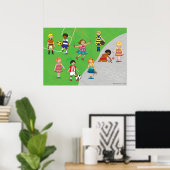 Speelgoedspellen voor jongens en meisjes poster (Thuiskantoor)