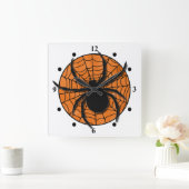 Speelgoedspin Web Huge Spider Vierkante Klok (Huis)