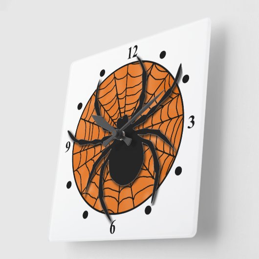 Speelgoedspin Web Huge Spider Vierkante Klok (Hoek)