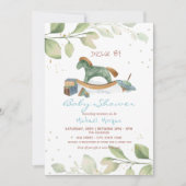 Speelgoedstation op Baby shower Kaart (Voorkant)