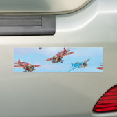 Speelgoedvliegtuigen Bumpersticker (Op auto)