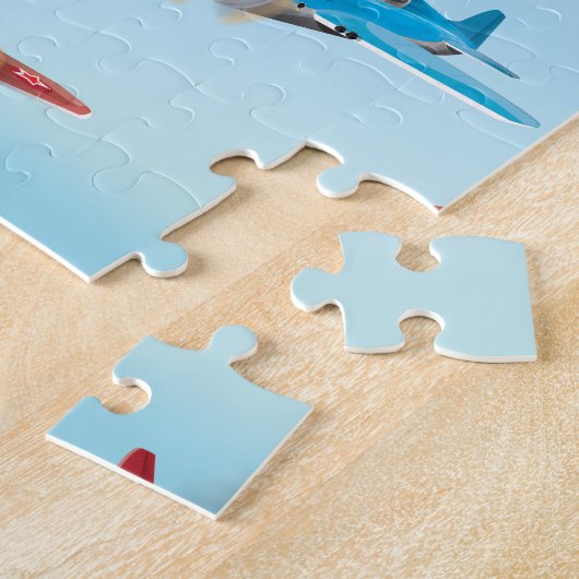 Speelgoedvliegtuigen Legpuzzel (Zijkant)