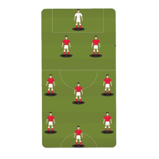 Speelgoedvoetbalteam Etiket (Voorkant)