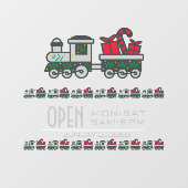 Speelgoedwinkel Kerst aangepaste raamfolie Raamsticker (Vel)