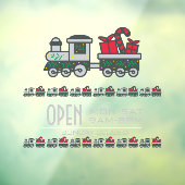 Speelgoedwinkel Kerst aangepaste raamfolie Raamsticker (Vel 3)