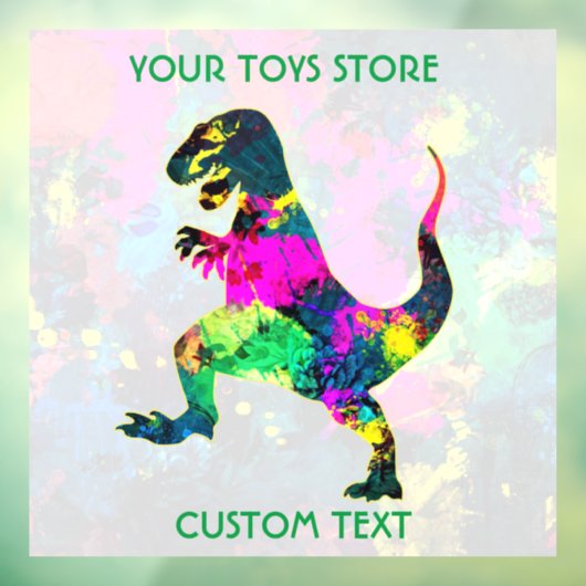 Speelgoedwinkeleigenaar of Kinder speelplaats Raamsticker (Vel 3)