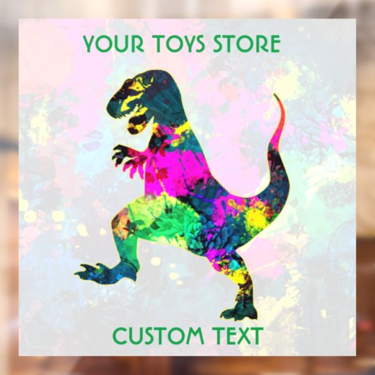 Speelgoedwinkeleigenaar of Kinder speelplaats Raamsticker (Vel 2)