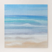 Speelgolven op een zonnige dag in het strand legpuzzel (Verticaal)