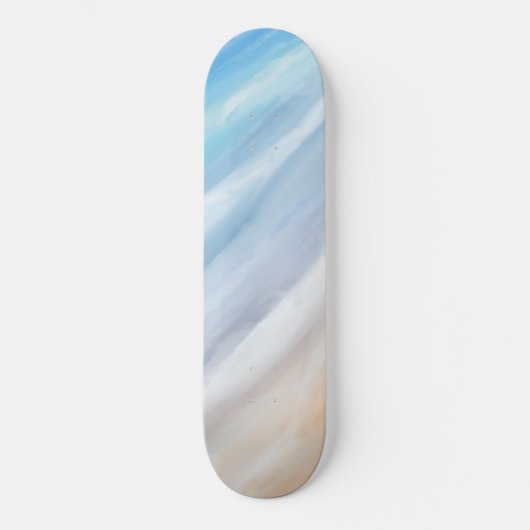 Speelgolven op een zonnige dag in het strand persoonlijk skateboard (Voorkant)