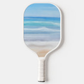 Speelgolven op een zonnige dag in het strand pickleball paddle (Achterkant)