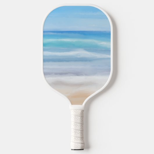 Speelgolven op een zonnige dag in het strand pickleball paddle (Voorkant)