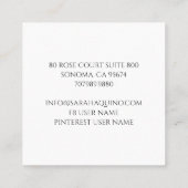 Speelgroep Whimsical Cats Custom Kind Contactkaartje (Achterkant)