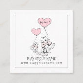 Speelgroep Whimsical Cats Custom Kind Contactkaartje (Voorkant)