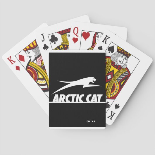 Speelkaart Arctische kat Pokerkaarten (Achterkant)