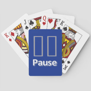 Speelkaart Deck Blue Pauze Pokerkaarten
