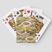 Speelkaart Deck Pasta Olijfolie Olijf Oma's Keuken Pokerkaarten (Achterkant)