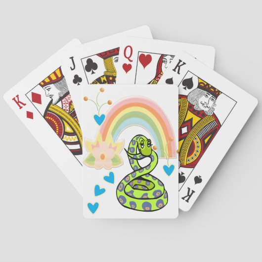 Speelkaart Deck Snake Rainbow Pokerkaarten (Achterkant)