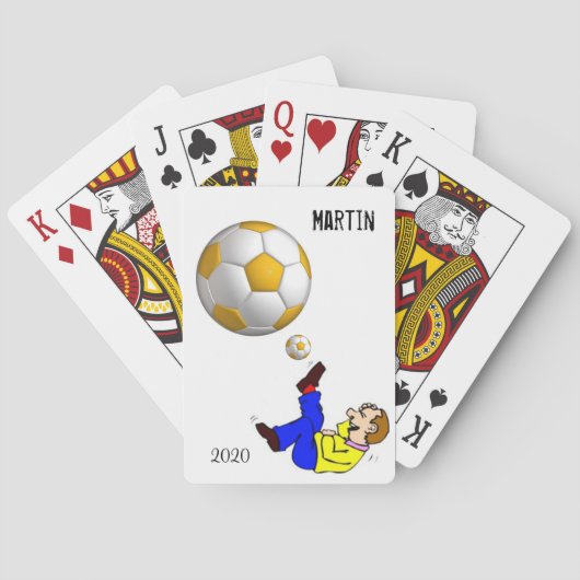Speelkaart Deck Voetbal Pokerkaarten (Achterkant)