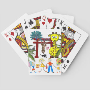 Speelkaart Deck Zoo Family Animals Pokerkaarten