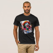 Speelkaart joker ontwerp T-shirt (Voorkant volledig)