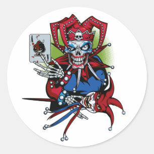Speelkaart, Joker Ronde Sticker