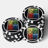 Speelkaart Kleuren Poker Chip (Opstapeling)