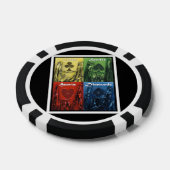 Speelkaart Kleuren Poker Chip (Enkel)
