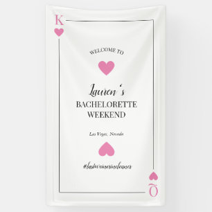 Speelkaart Las Vegas Bachelorette Welkom Spandoek