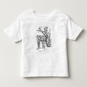 Speelkaart met immigranten die aankomen kinder shirts