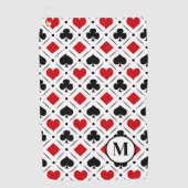 Speelkaart past bij symbolen golfhanddoek (Voorkant)