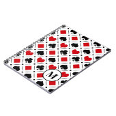 Speelkaart past bij symbolen notitieboek (Linkerzijde)