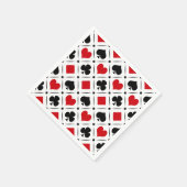 Speelkaart past bij symbolen servet (Hoek)