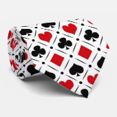 Speelkaart past bij symbolen stropdas (Opgerold)
