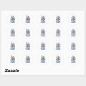 Speelkaart Ronde Sticker (Vel)