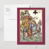 Speelkaart uit Parijs, 17e eeuw Briefkaart (Voorkant / Achterkant)