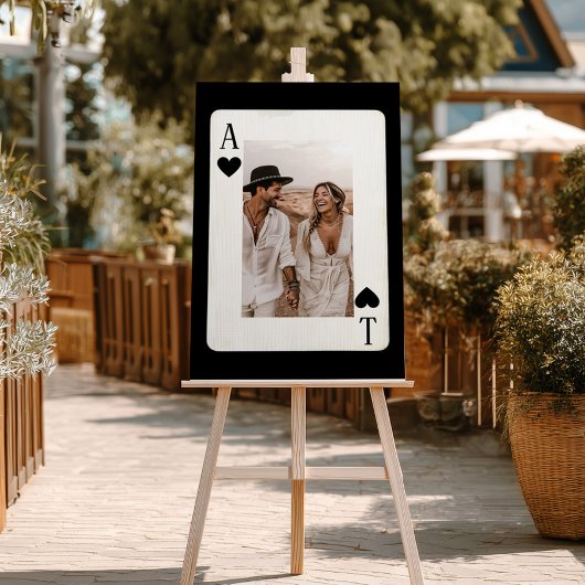 Speelkaart voor koppelpokeren met foto poster
