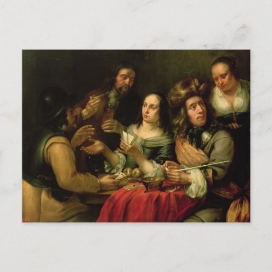 Speelkaarten Briefkaart (Voorkant)