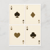  speelkaarten briefkaart (Voorkant)
