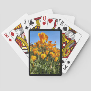 Speelkaarten Californië Poppies Zwart Lijst