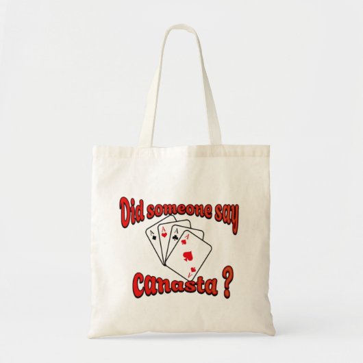 Speelkaarten Canasta Tote Bag (Voorkant)